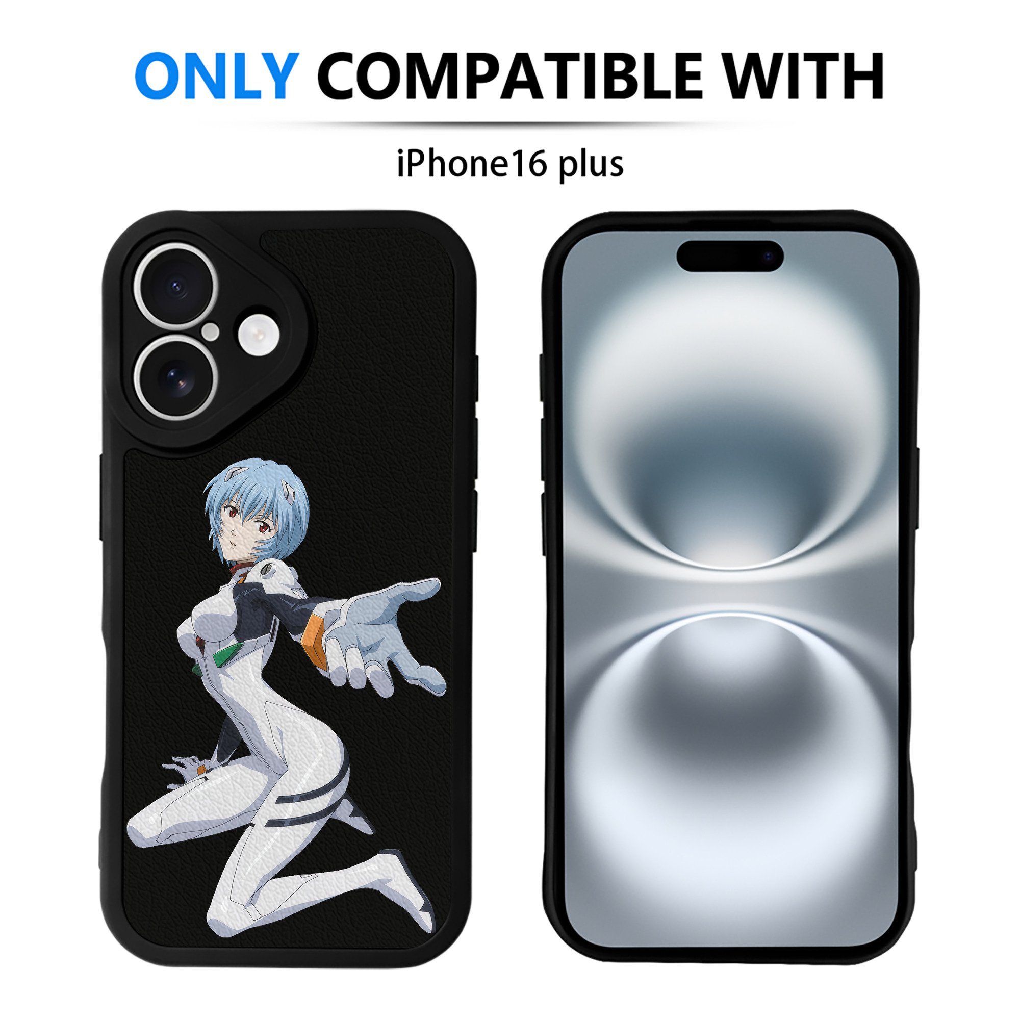 （画像用） EVA 新世紀エヴァンゲリオン 【iPhone 16シリーズ対応】シリコンスマホケース（レザー調） 材質：シリコン